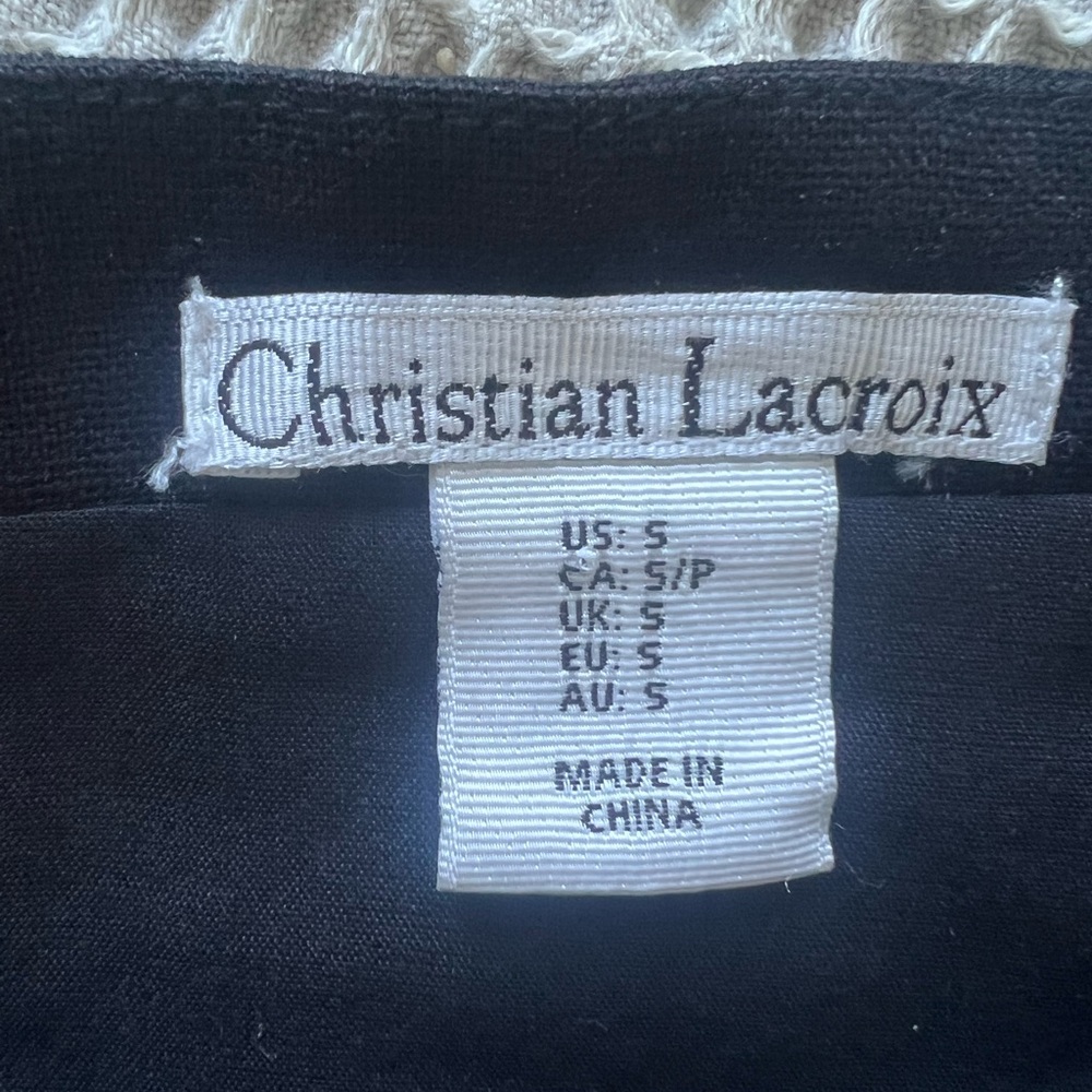 Christian Lacroix Black Midi Dress - Picture 6 of 8
